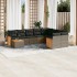 Set de sofás de jardín 10 pzas con cojines ratán sintético