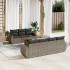 Set de sofás de jardín 8 pzas y cojines ratán sintético