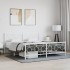 Estructura cama sin colchón con estribo metal blanco 180x200