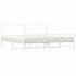Estructura cama sin colchón con estribo metal blanco 180x200