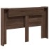 Cabecero de cama con luz LED marrón roble 160x16,5x103,5