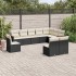 Set de sofás de jardín 10 pzas cojines ratán sintético
