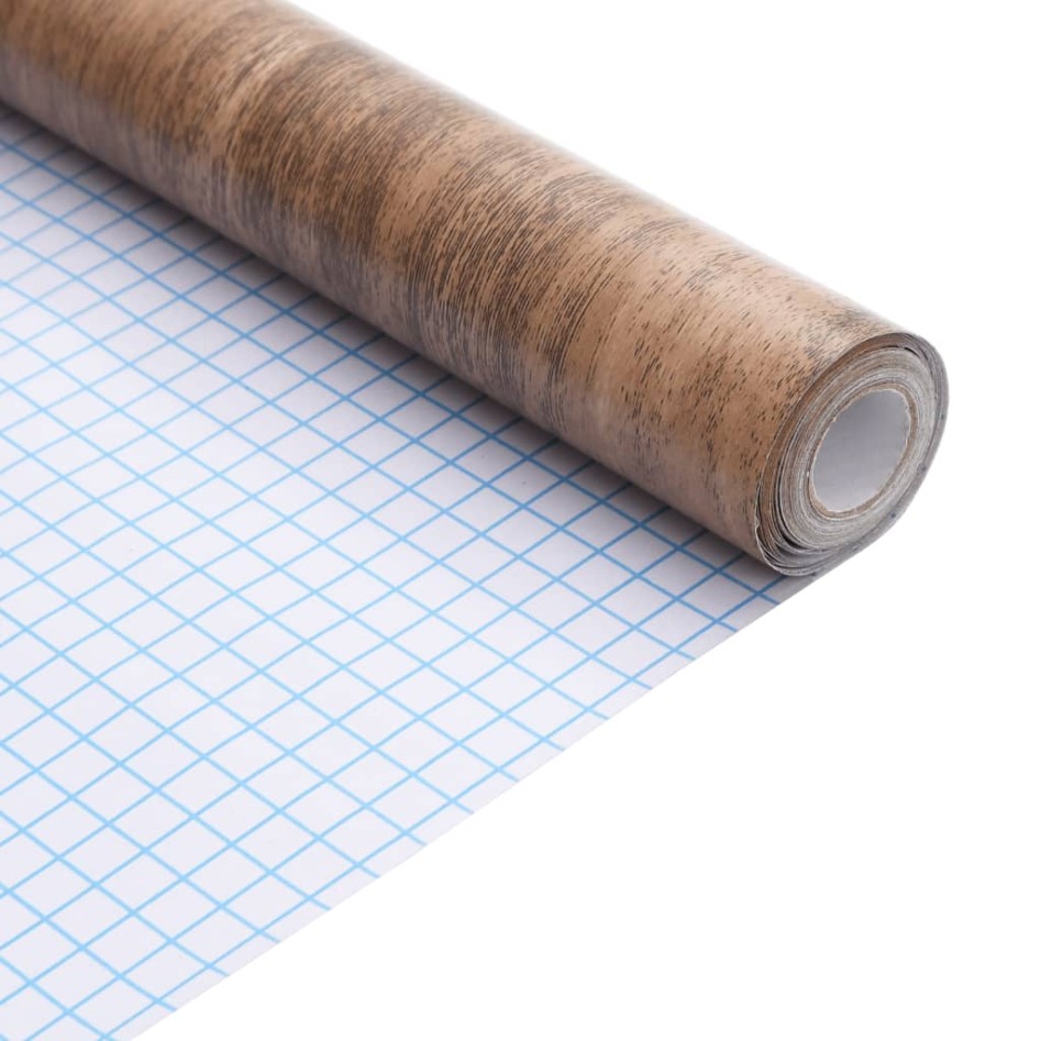 Pegatinas de mueble autoadhesivas PVC aspecto madera 90x500