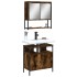 Set de muebles baño 2 pzas madera contrachapada roble