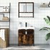 Set de muebles baño 2 pzas madera contrachapada roble