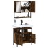 Set de muebles baño 2 pzas madera contrachapada roble