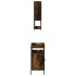 Set de muebles baño 2 pzas madera contrachapada roble