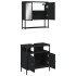 Juego de muebles de baño 2 pzas madera contrachapada