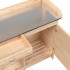 Mesa para macetas con armario madera de abeto 110,5x45x124,5