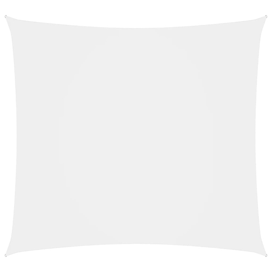 Toldo de vela cuadrado tela Oxford blanco 6x6