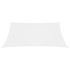 Toldo de vela cuadrado tela Oxford blanco 6x6