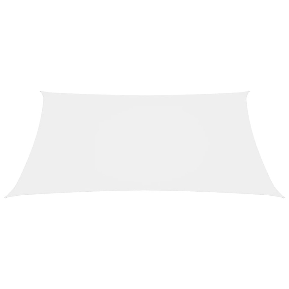 Toldo de vela cuadrado tela Oxford blanco 6x6