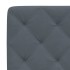 Estructura de cama luces LED terciopelo gris oscuro 120x200