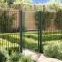 Puerta de valla de acero verde 100x175