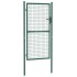Puerta de valla de acero verde 100x175