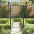 Puerta de valla de acero verde 100x175