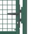 Puerta de valla de acero verde 100x175