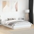 Estructura de cama madera de ingeniería blanca 120x190