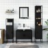 Juego de muebles de baño 4 piezas madera de ingeniería