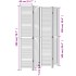 Biombo separador de 4 paneles madera maciza Paulownia