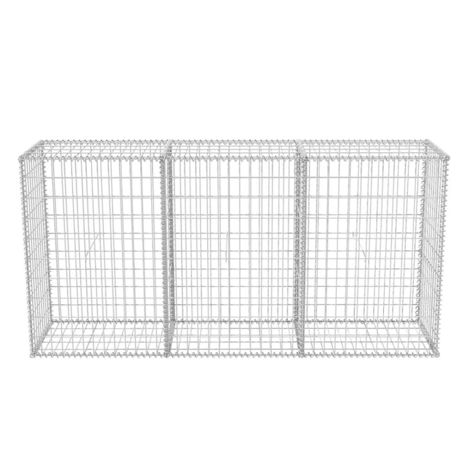 Cesta de muro de gaviones acero galvanizado 200x50x100