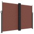 Toldo lateral retráctil marrón 180x1000