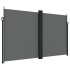 Toldo lateral retráctil gris antracita 200x1000