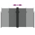 Toldo lateral retráctil gris antracita 200x1000