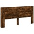 Cabecero de cama con LED roble ahumado 200x16,5x103,5