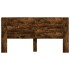 Cabecero de cama con LED roble ahumado 200x16,5x103,5