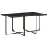 Set comedor de jardín 7 pzas con cojines ratán sintético
