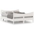 Estructura de cama sin colchón madera de pino blanco 135x190