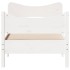Estructura cama sin colchón madera maciza pino blanca