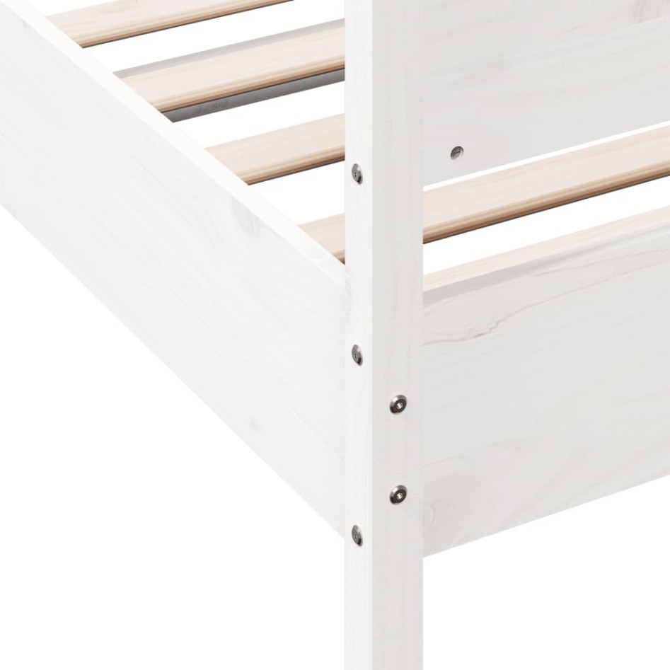 Estructura cama sin colchón madera maciza pino blanca