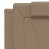 Estructura cama sin colchón cuero sintético capuchino