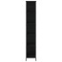 Estantería de madera de ingeniería negra 78,5x33x188,5
