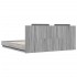 Cama con cabecero madera de ingeniería gris Sonoma 180x200