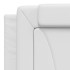 Estructura de cama con LED sin colchón blanco 180x200