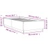 Estructura de cama madera de ingeniería gris Sonoma 90x200