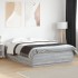Estructura de cama madera de ingeniería gris Sonoma 160x200