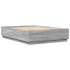 Estructura de cama madera de ingeniería gris Sonoma 160x200