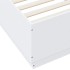 Estructura de cama madera de ingeniería blanca 100x200