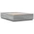 Estructura de cama madera de ingeniería gris Sonoma 135x190