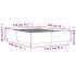 Estructura de cama madera de ingeniería gris Sonoma 135x190