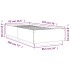 Estructura de cama madera de ingeniería gris Sonoma 90x190