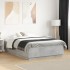 Estructura de cama madera de ingeniería gris hormigón