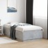 Estructura de cama madera de ingeniería gris hormigón 90x190