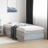 Estructura de cama madera de ingeniería gris Sonoma 100x200