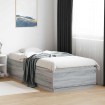 Estructura de cama madera de ingeniería gris Sonoma 100x200 cm