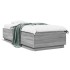 Estructura de cama madera de ingeniería gris Sonoma 100x200